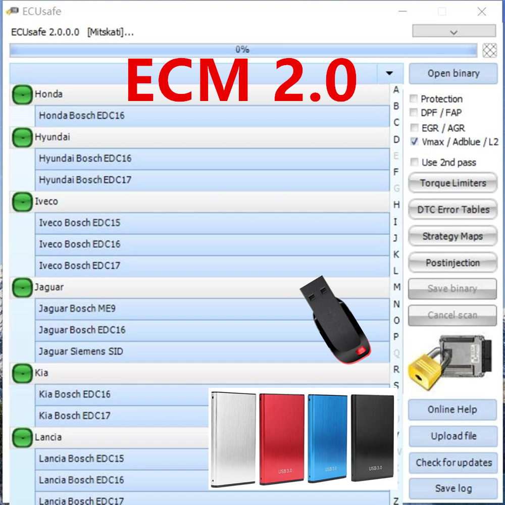 Auto Repair Shop Diagnostics - 2025 Лидер продаж ECUSafe 2.0 ECU