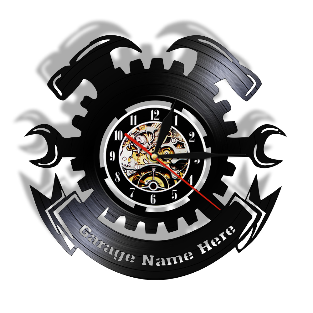 Auto Repair Shop Signs - Настенные часы для автосервиса: современный дизайн,