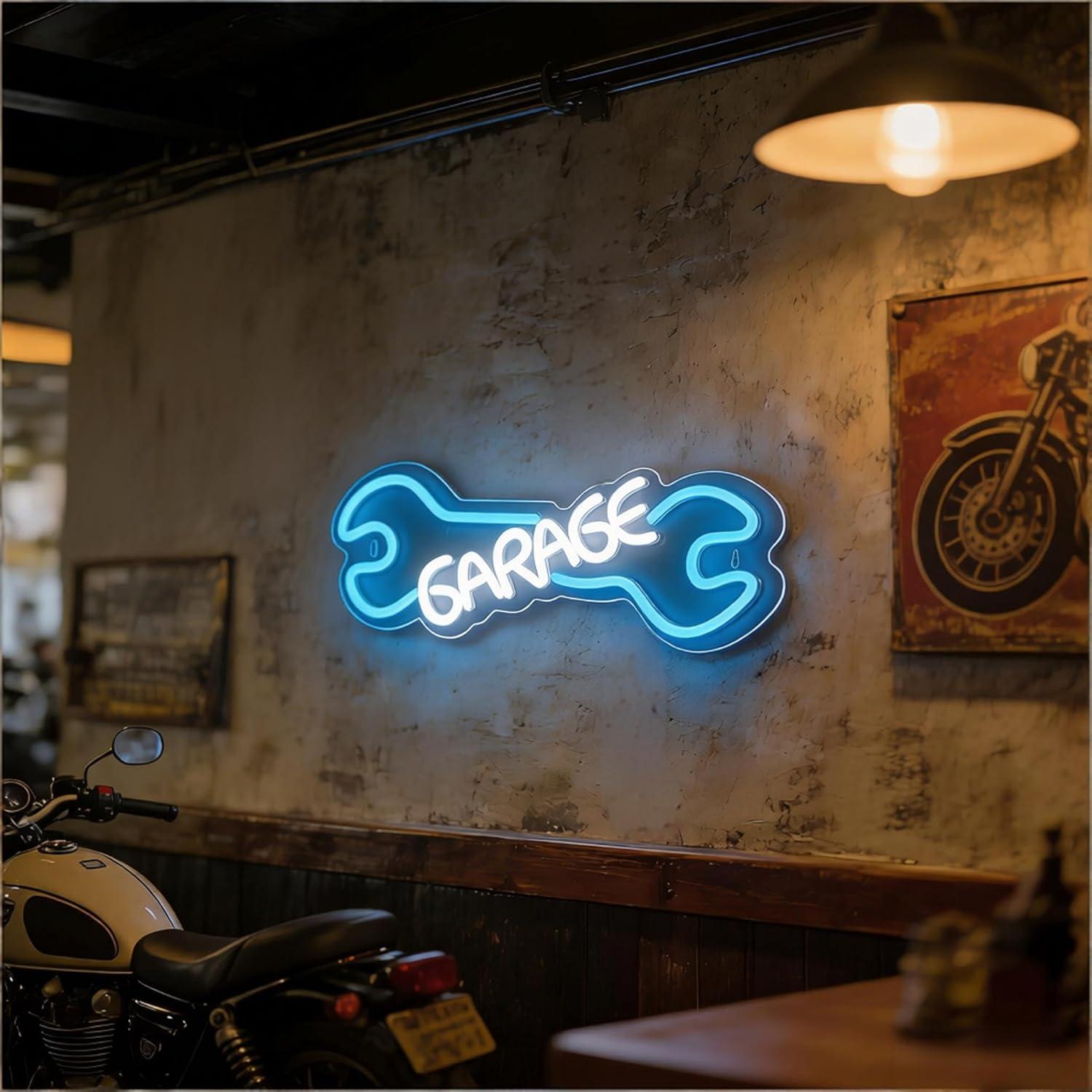 Неоновая вывеска для гаража с  – обзор и цена Auto Repair Shop Signs