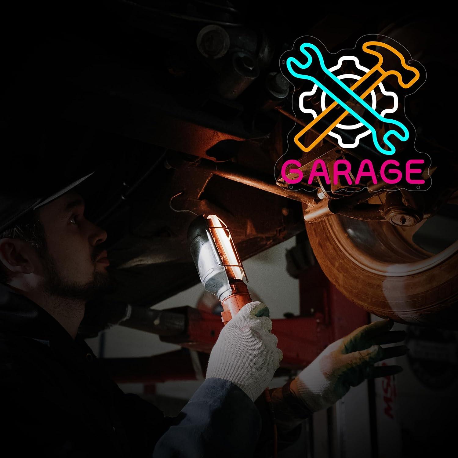Неоновая вывеска для гаража, с – обзор и цена Auto Repair Shop Signs