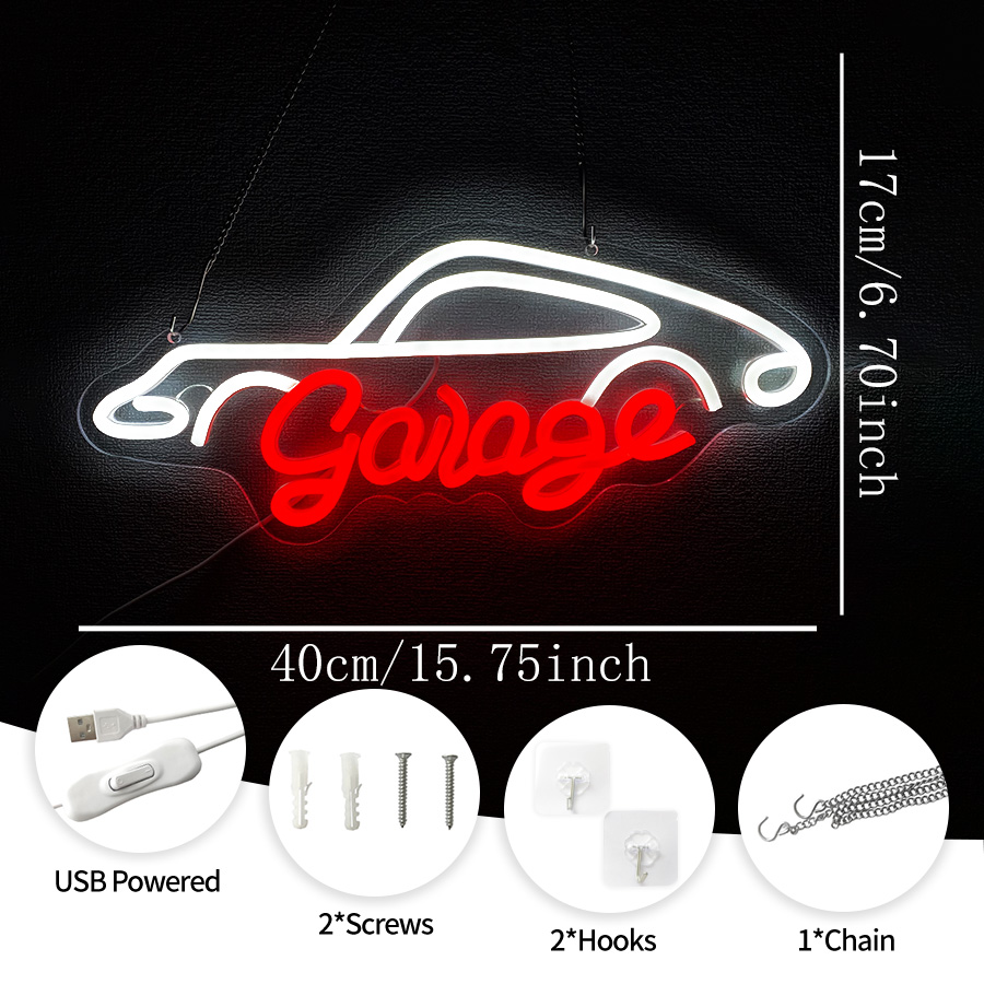 Неоновая вывеска для гаража, с – обзор и цена Auto Repair Shop Signs