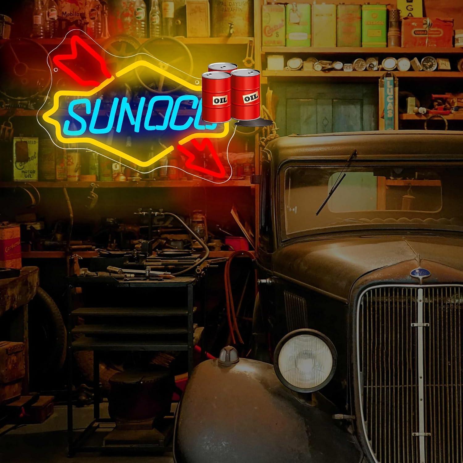 Неоновая вывеска для автозапра – обзор и цена Auto Repair Shop Signs