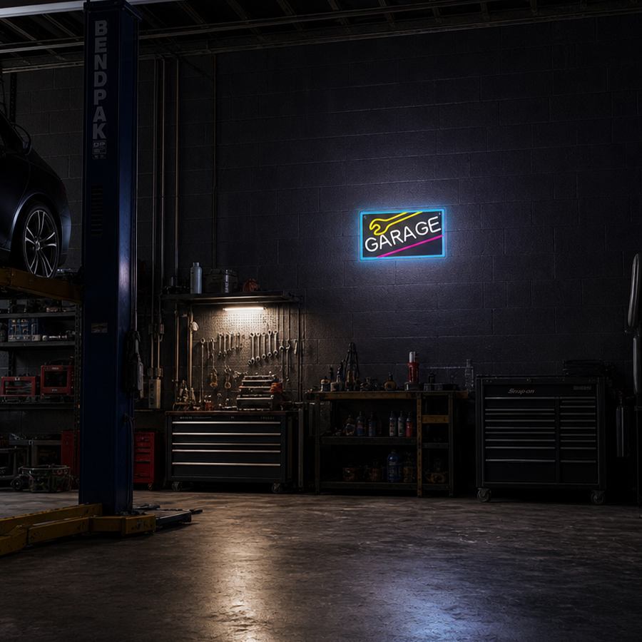Неоновая вывеска для гаража, с – обзор и цена Auto Repair Shop Signs